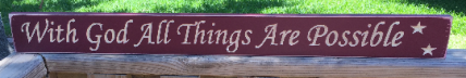 Primitive 1875 With God All Things Are Possible Burgundy Primitive 1875 With God All Things Are Possible Burgundy