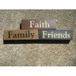 30942FFF Faith Family & Friends wood blocks
