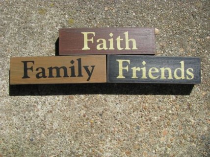 30942FFF Faith Family & Friends wood blocks