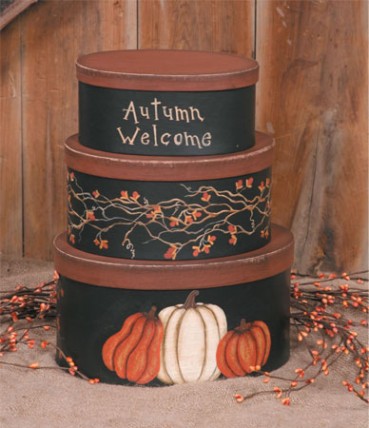 3B1214bm - Autumn Welcome set of 3 boxes 3B1214bm - Autumn Welcome set of 3 boxes