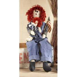 Primitive Doll 40687 Americana Raggedy Boy 