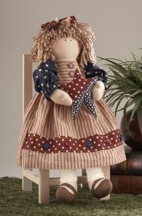 41400- Americana Doll w/star