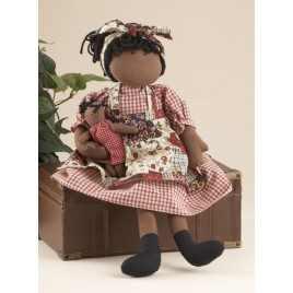 41791BD- Black Doll w/ Baby