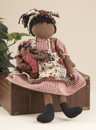 41791BD- Black Doll w/ Baby