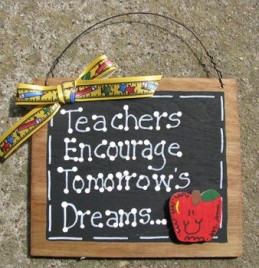 Teacher Gift 42 Teachers Encourage Tomorrow's Dreams Wood Teacher Slate