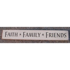 4633FFC- Faith Family Friends engraved wood sign 
