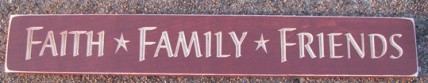 4634FFFB- Faith Family Friends engraved wood block 4634FFFB- Faith Family Friends engraved wood block