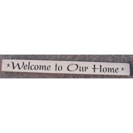 Engraved wood sign 4640WTOU Welcome To Our Home 