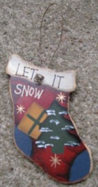 47069lis - Let It Snow Stocking Ornament 