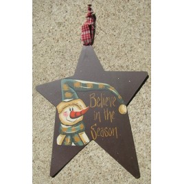 47907TB-Snowman Star Ornament