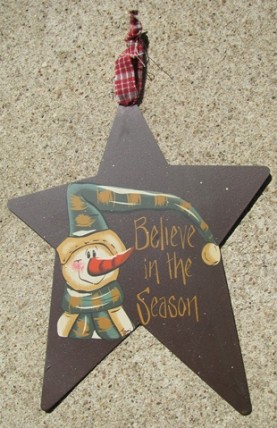 47907TB-Snowman Star Ornament