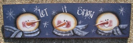 Snowman Wood Sign 47909TLIS Let It Snow Snowman Wood Sign 47909TLIS Let It Snow