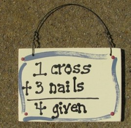 4Given = 1 cross + 3 Nails