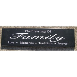 50034B - The Blessings of Family wood sign 