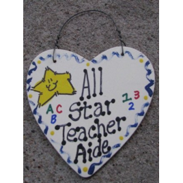  Teacher Gifts 5010 All Star Teacher Aide Heart