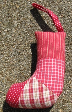 Primitive Decor 50648G - Stocking Patchwork Ornament Primitive Decor 50648G - Stocking Patchwork Ornament
