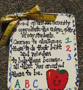 Teacher Gifts 5100GGMS God Grant me Serenity Teacher Prayer Wood Sign Teacher Gifts 5100GGMS God Grant me Serenity Teacher Prayer Wood Sign