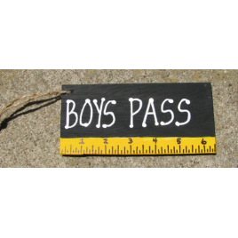 Teacher Gifts 5201 Boys Pass Black with Ruler