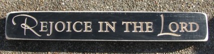 521R - Rejoice in the Lord wood engraved block 521R - Rejoice in the Lord wood engraved block