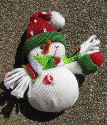 52774RWH - Red Hat Snowman Ornament