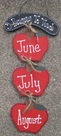 Teacher Gift Wood Stringer 563R- 3 Reasons For Teaching June July August