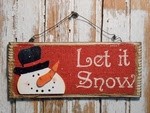 Snowman Decor 5734 - Let It snow Snowman Sign Snowman Decor 5734 - Let It snow Snowman Sign