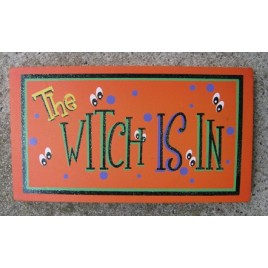 59038WN - The Witch is in wood Block  59038WN - The Witch is in wood Block