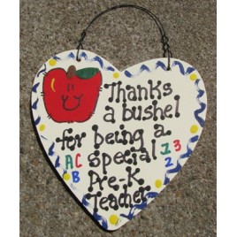 Teacher Gifts  6000  Thanks a Bushel for being a special Pre-K Teacher 