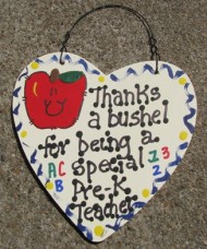 Teacher Gifts  6000  Thanks a Bushel for being a special Pre-K Teacher 