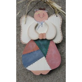 Patchwork Wood Angel 
