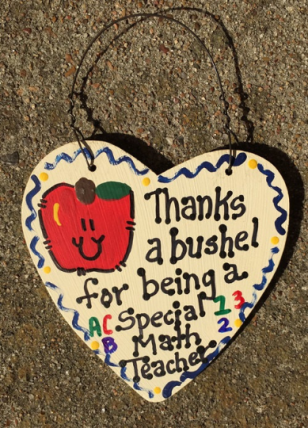 Teacher Gift Thanks a Bushel 6020 Special Math Teacher