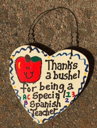 Spanish Teacher Gift 6024 Thanks a Bushel Special Spanish Teacher