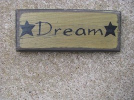 60272D - Dream wood sign