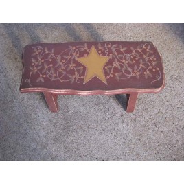 Primitive Wood Stool  60276S - Star Stool 