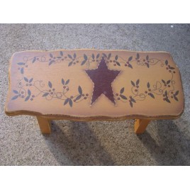 Primitive Wood Stool 60276SV - Star Vine Stool Primitive Wood Stool 60276SV - Star Vine Stool