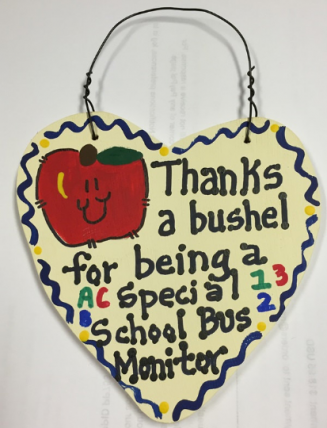 Teacher Gift  6030 Thanks a Bushel Special School Bus Monitor