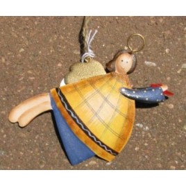 60318YB- Metal Angel with Yellow Dress 60318YB- Metal Angel with Yellow Dress