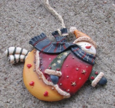 603261-Snowman Resin Ornament