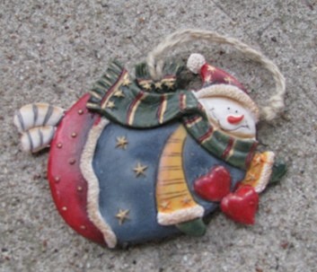 603262-Snowman Resin Ornament 603262-Snowman Resin Ornament