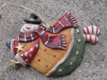 603264-Snowman Resin Ornament