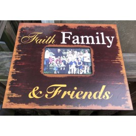 60994FFF Faith Family Friends wood picture Frame