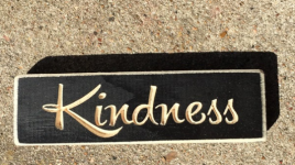 Primitive Wood Engraved Block  611KB Kindness  