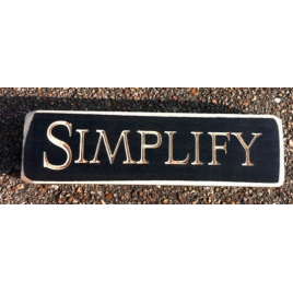 Primitive Engraved Wood Block 6421 - Simplify   