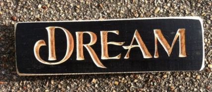 Primitive Engraved Wood Block  6426DB  Dream  