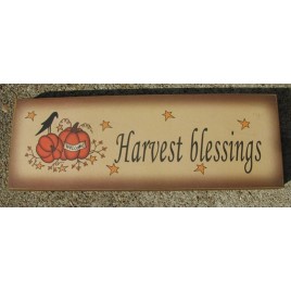 64478HB - Harvest Blessings wood block 64478HB - Harvest Blessings wood block