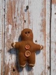 6569 Gingerbread Brown Ornament 