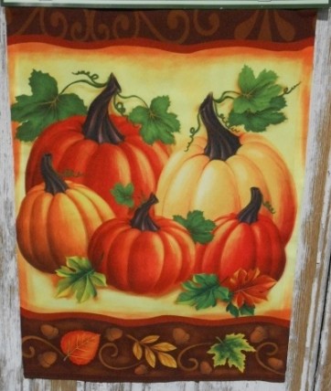 6665 Five Pumpkins Garden Flag 