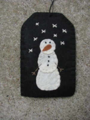 GT6718S - Snowman Felt Gift Tag GT6718S - Snowman Felt Gift Tag