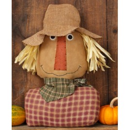 Scarecrow Primitive Cloth and Burlap 6D3192bm - Scarecrow Head/shoulders Scarecrow Primitive Cloth and Burlap 6D3192bm - Scarecrow Head/shoulders