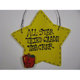 Teacher Gifts  7002 All Star Third Grade Teacher Handmade